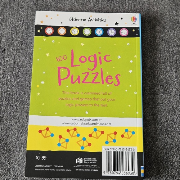 100 Logic Puzzles - Paperback - Usborne Activities - Picture 2 of 5